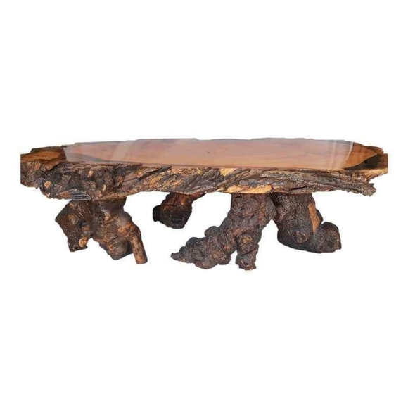 Custom. Handcrafed Live Edge Wood Coffee Table - Picture 1 of 2